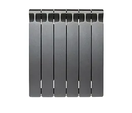 Радиатор Rifar (Рифар) Monolit 500 (6 секций), цвет черный