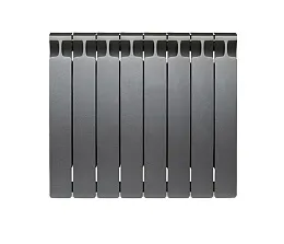 Радиатор Rifar (Рифар) Monolit 500 (8 секций), цвет черный