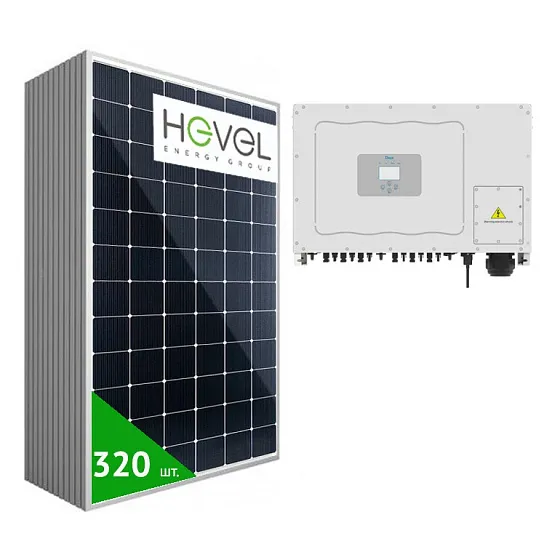 Сетевая солнечная станция 100 кВт (DEYE SUN-100)