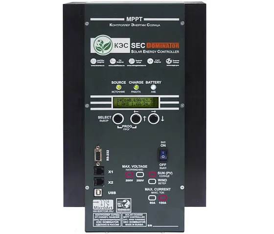 Солнечный контроллер МикроАрт КЭС DOMINATOR MPPT 200/100