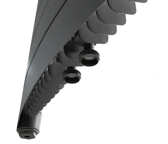 Вертикальный радиатор биметаллический Rifar Convex Ventil 500/18 Titan