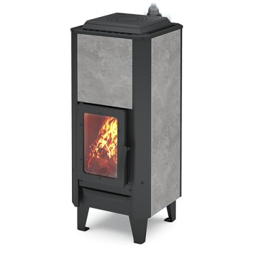 Отопительная печь-камин Вертикаль керамика