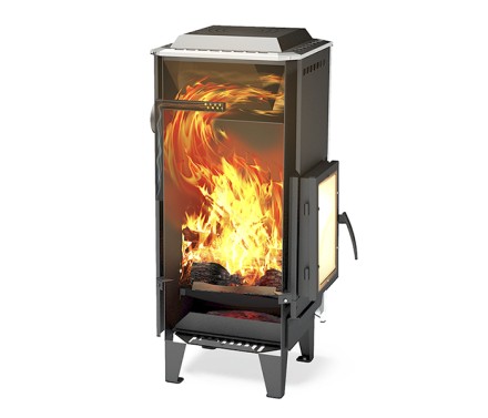 Отопительная печь-камин Вертикаль керамика