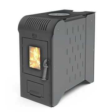 Печь на дровах Метеор-150 со встроенным вентилятором