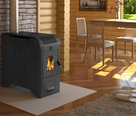 Печь на дровах Метеор-220 со встроенным вентилятором