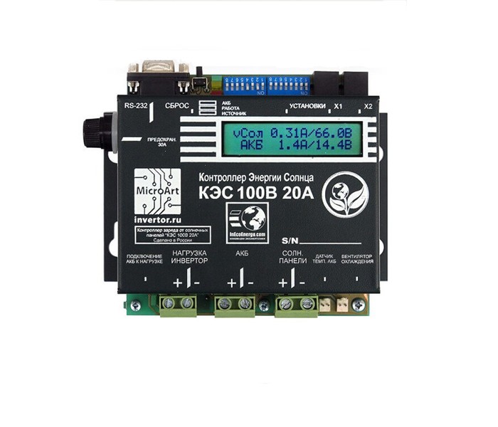 Солнечный контроллер МикроАрт КЭС 100/20 MPPT
