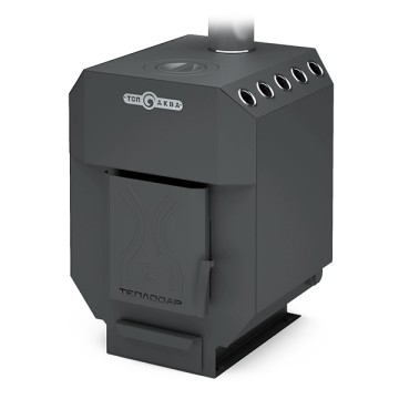 Печь-котёл ТОП-Аква 150 с водяным контуром и стальной дверцей