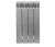 Радиатор Rifar (Рифар) Monolit 500 (4 секции), цвет серый