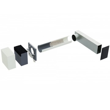 Приточный клапан Norvind Pro с системой негорючих воздуховодов для вентфасадов