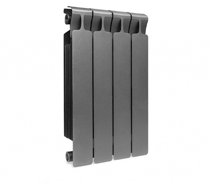 Радиатор Rifar (Рифар) Monolit 500 (4 секции), цвет черный