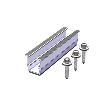 Мини-рельс 60 мм, длина 120 мм (для гофрированного или трапециевидного листа)