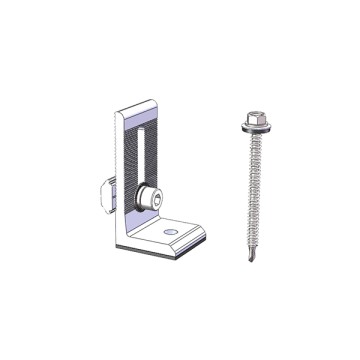 Угловой L-кронштейн для профилированного листа