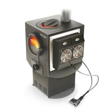 Электрогенерирующая дровяная отопительно-варочная печь Индигирка