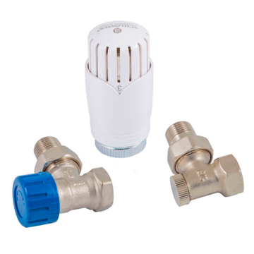 Комплект Schlosser DN15 GZ1/2 x GW1/2 угловой с термостатической головкой SH Diamant M30x1,5 SH