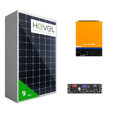 Гибридная солнечная электростанция 5 кВт (SMARTWATT PLUS 5K, 48В, 100Ач)