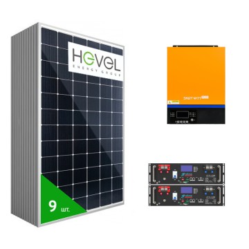 Гибридная солнечная электростанция 5 кВт (SMARTWATT PLUS 5K, 48В, 200Ач)