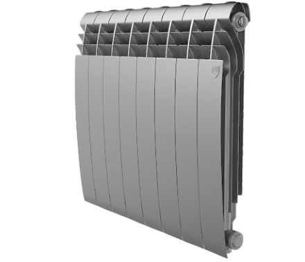 Радиатор алюминиевый Royal Thermo Biliner Alum 500 Silver Satin (8 секций)