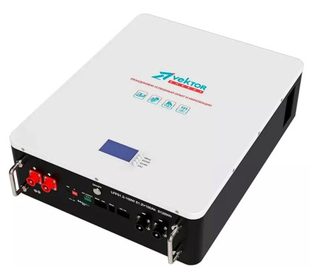 Литиевый накопитель Vektor Energy LFP 51,2-100W (BMS 100A)