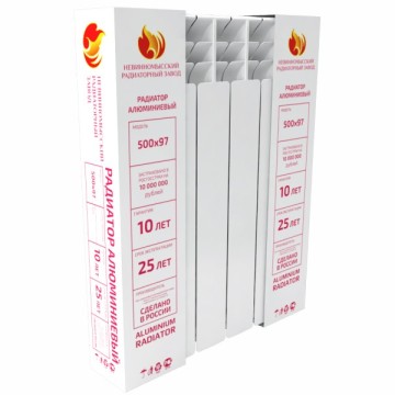 Радиатор алюминиевый НРЗ 500 (4 секции)