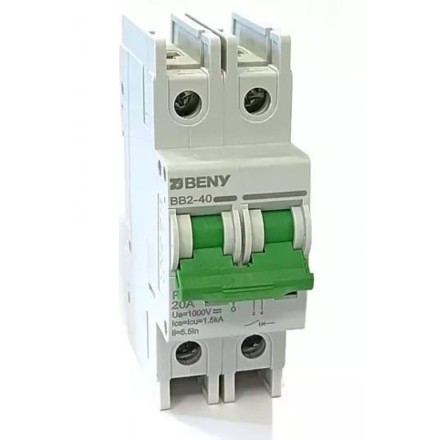 Автоматический выключатель 2р 1000V 16A