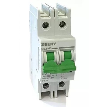 Автоматический выключатель 2р 1000V 20A