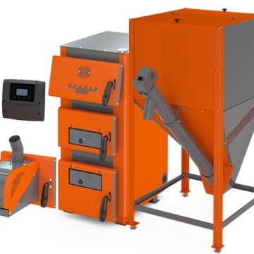 Пеллетный котел Куппер ПРО 42 (2,0) с факельной горелкой Комфорт 42